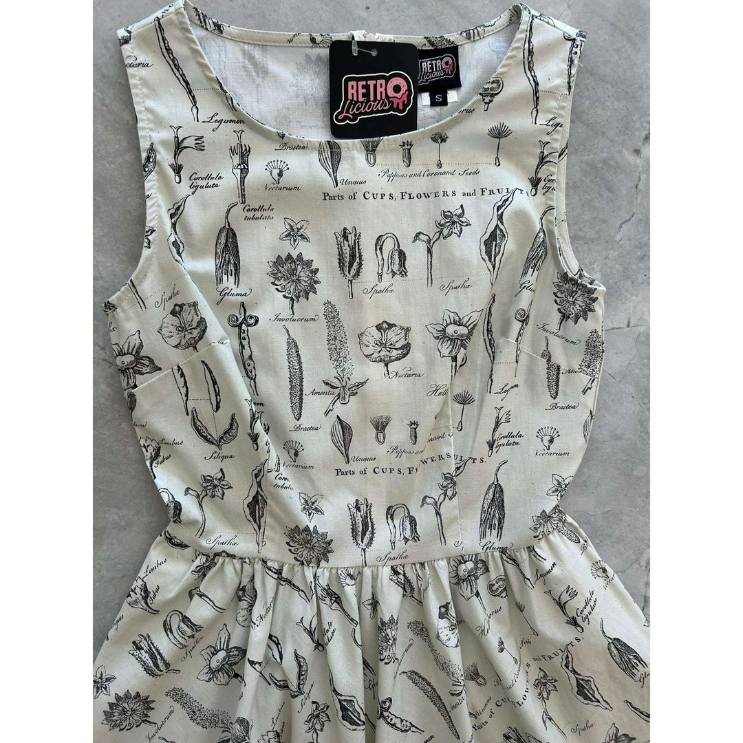 Flower Parts Vintage Dress