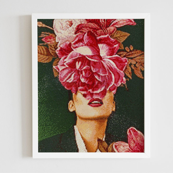 Flower Satisfaction CS2525 15.8 x 19.7 inches Crafting Spark Diamond Painting Kit