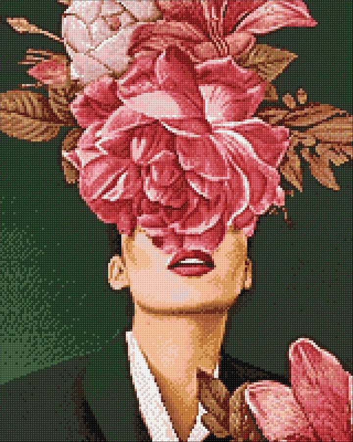 Flower Satisfaction CS2525 15.8 x 19.7 inches Crafting Spark Diamond Painting Kit