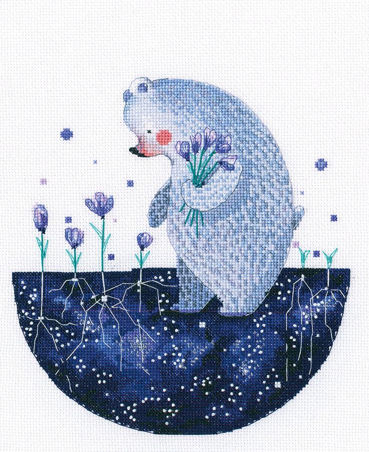 Flower starfall of the spring M813 Counted Cross Stitch Kit