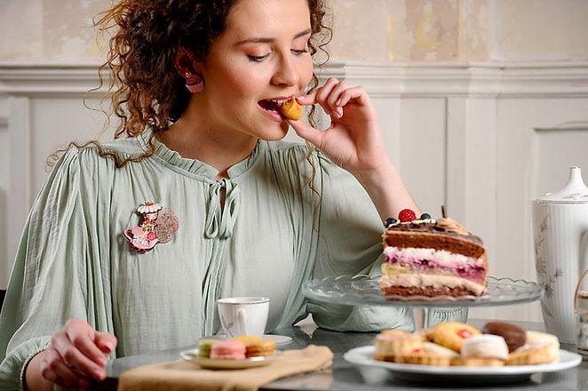 Flower Tea Brooch by LaliBlue - Quirks!