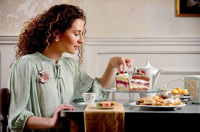 Flower Tea Brooch by LaliBlue - Quirks!