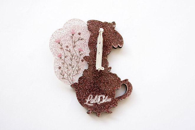 Flower Tea Brooch by LaliBlue - Quirks!