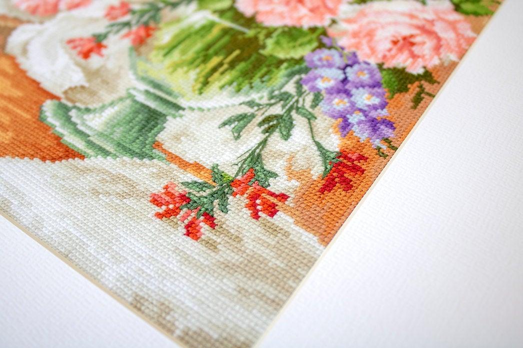 Flowers at the Window BU4016L Counted Cross-Stitch Kit