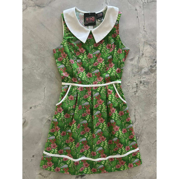 Flowers Collared Dress