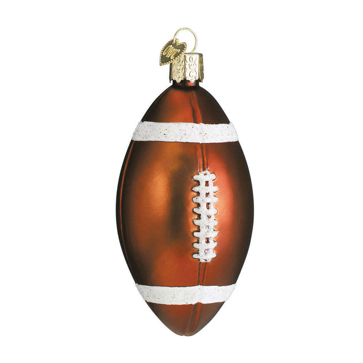 Old World Christmas Football Blown Glass Ornament