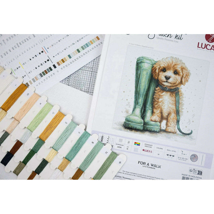 For a Walk B1426L Counted Cross-Stitch Kit