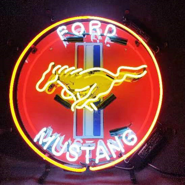 Ford Mustang Car Logo Neon Signs