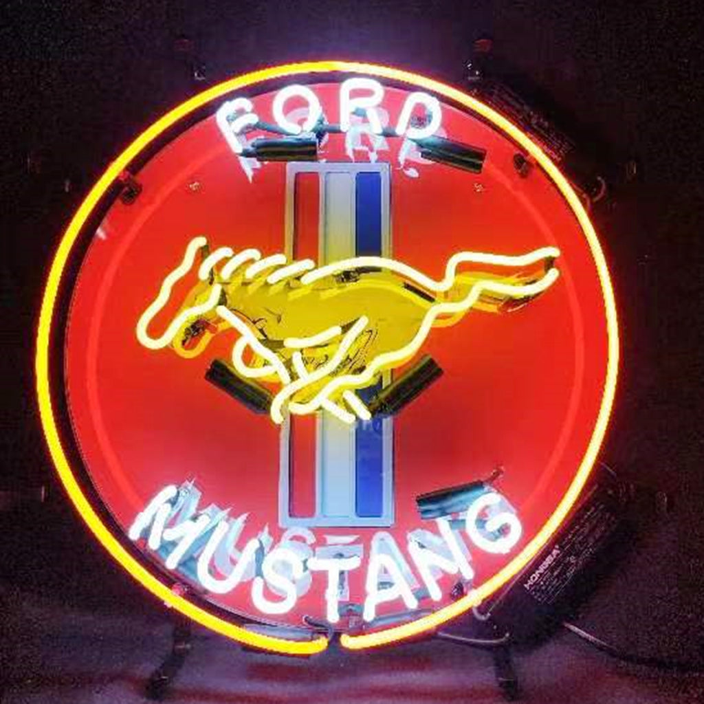 Ford Mustang Car Logo Neon Signs