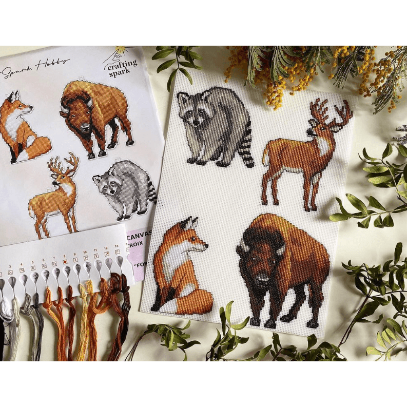 "Forest Animals" 125CS Counted Cross-Stitch Kit