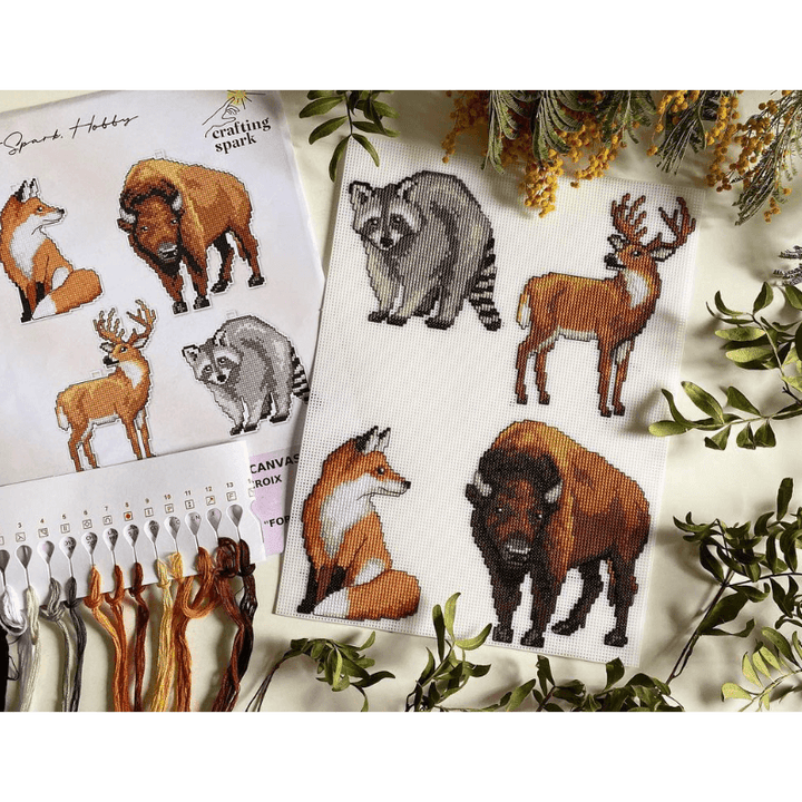 "Forest Animals" 125CS Counted Cross-Stitch Kit
