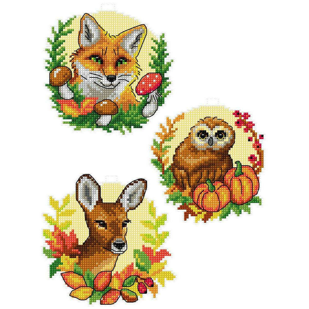 Forest Animals 142CS Counted Cross-Stitch Kit
