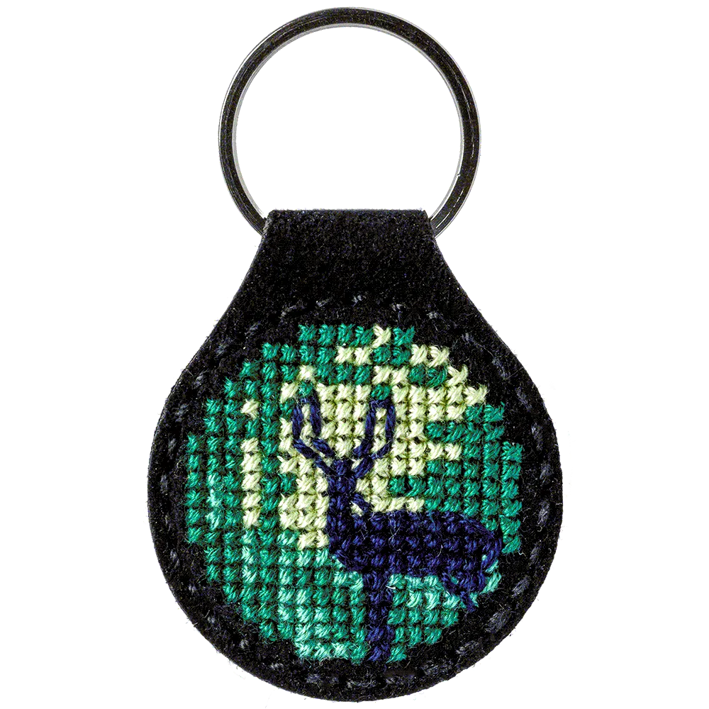 Forest Key Chain Cross-stitch kit on artificial leather FLHL-015
