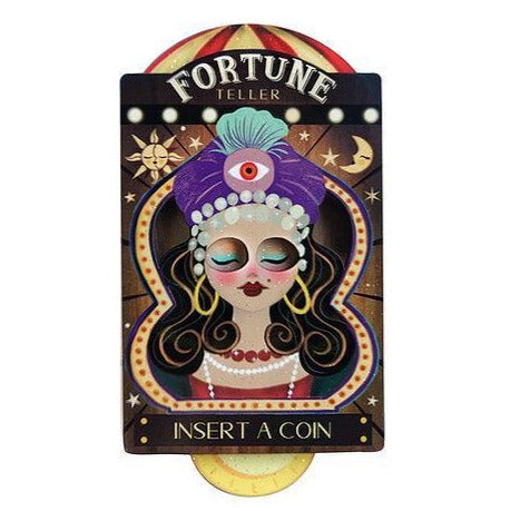 Fortune Teller Interactive Halloween Brooch by Laliblue - Quirks!