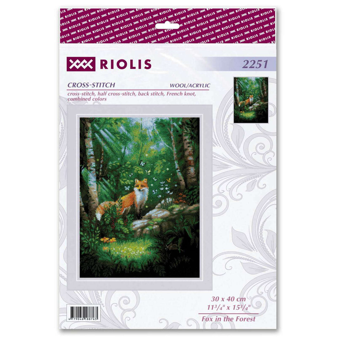 Fox in the Forest R2251 Counted Cross Stitch Kit