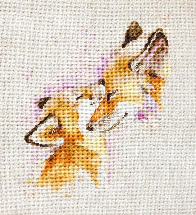 Foxes B2312L Counted Cross-Stitch Kit