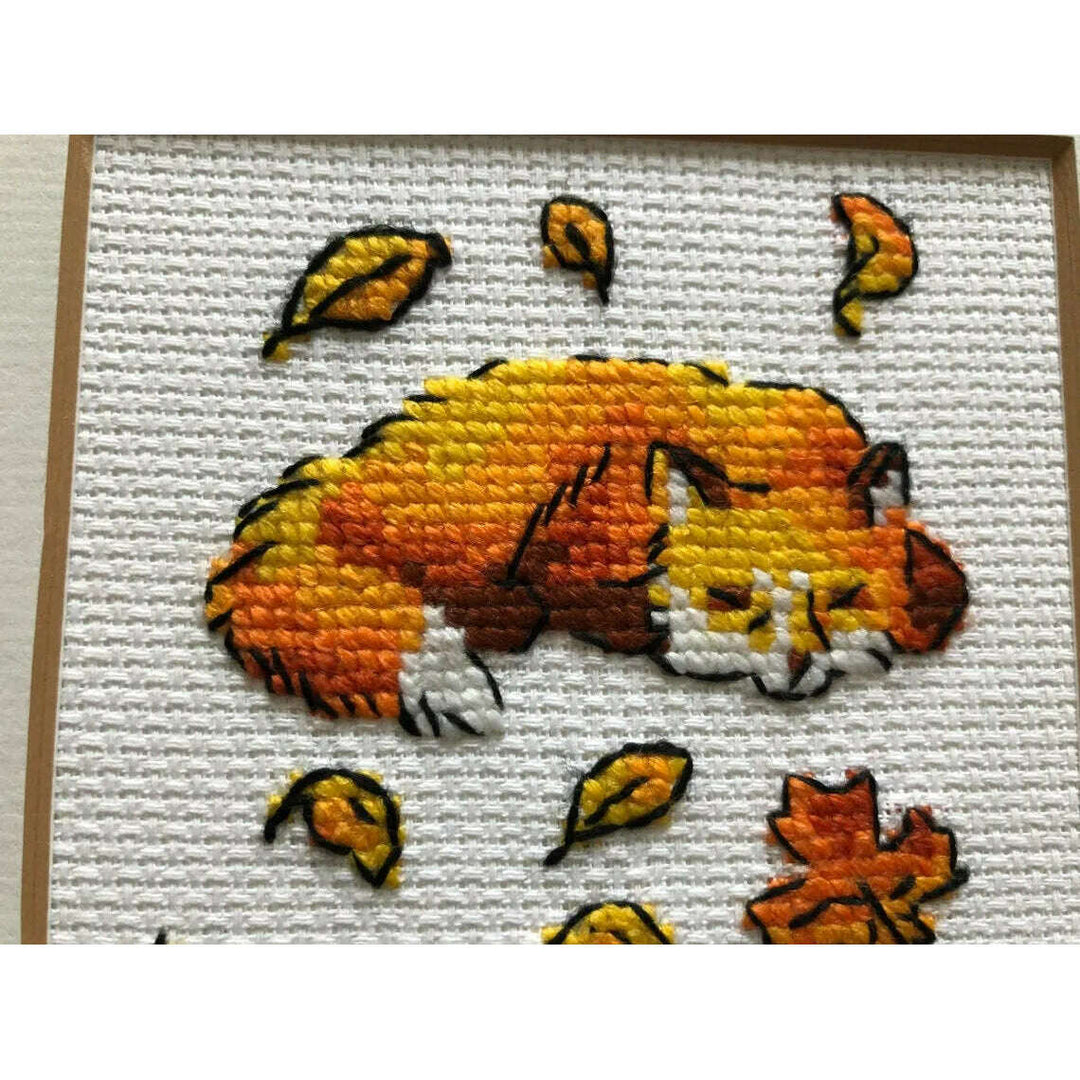 Foxes in Leaves R1879 Counted Cross Stitch Kit