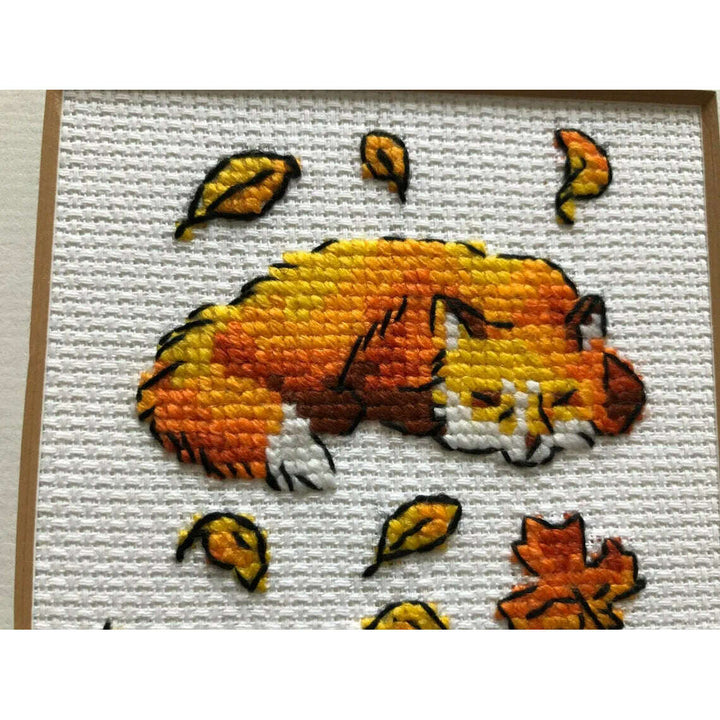 Foxes in Leaves R1879 Counted Cross Stitch Kit