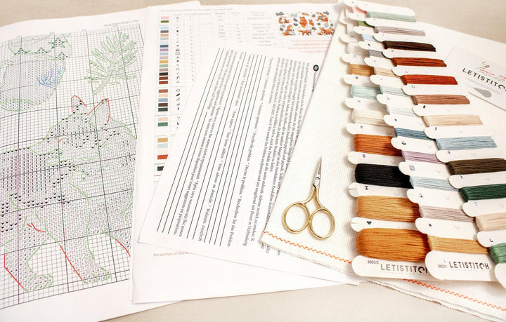 Foxy New Year L8802 Counted Cross Stitch Kit