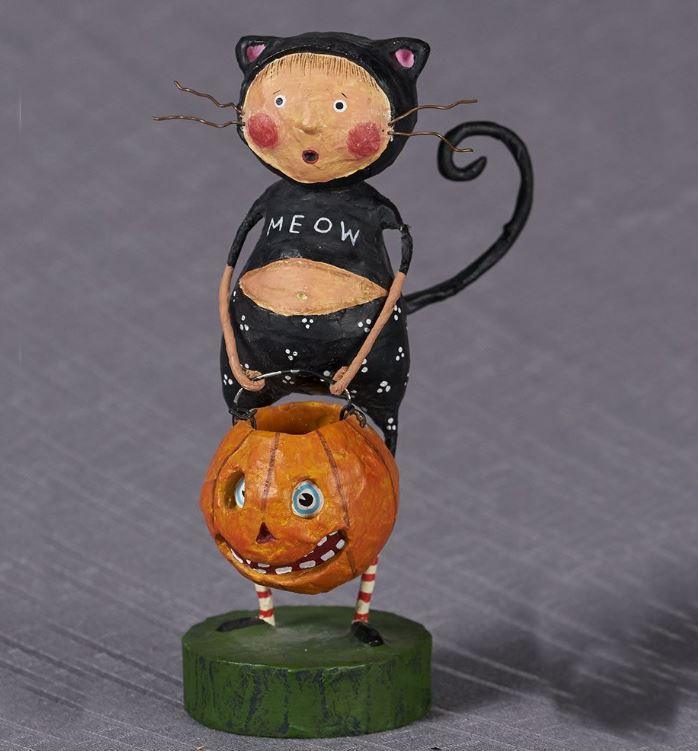 Fraidy Cat Halloween Lori Mitchell Collectible Figurine - Quirks!