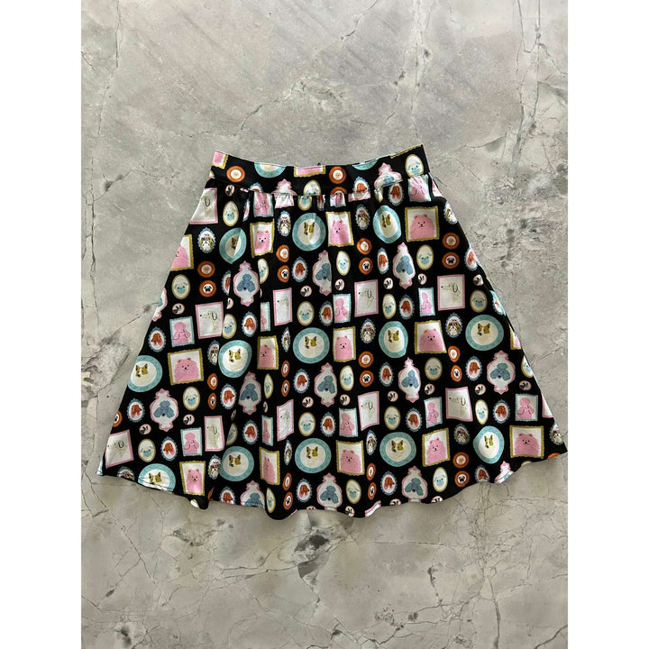 Framed A-line Skirt