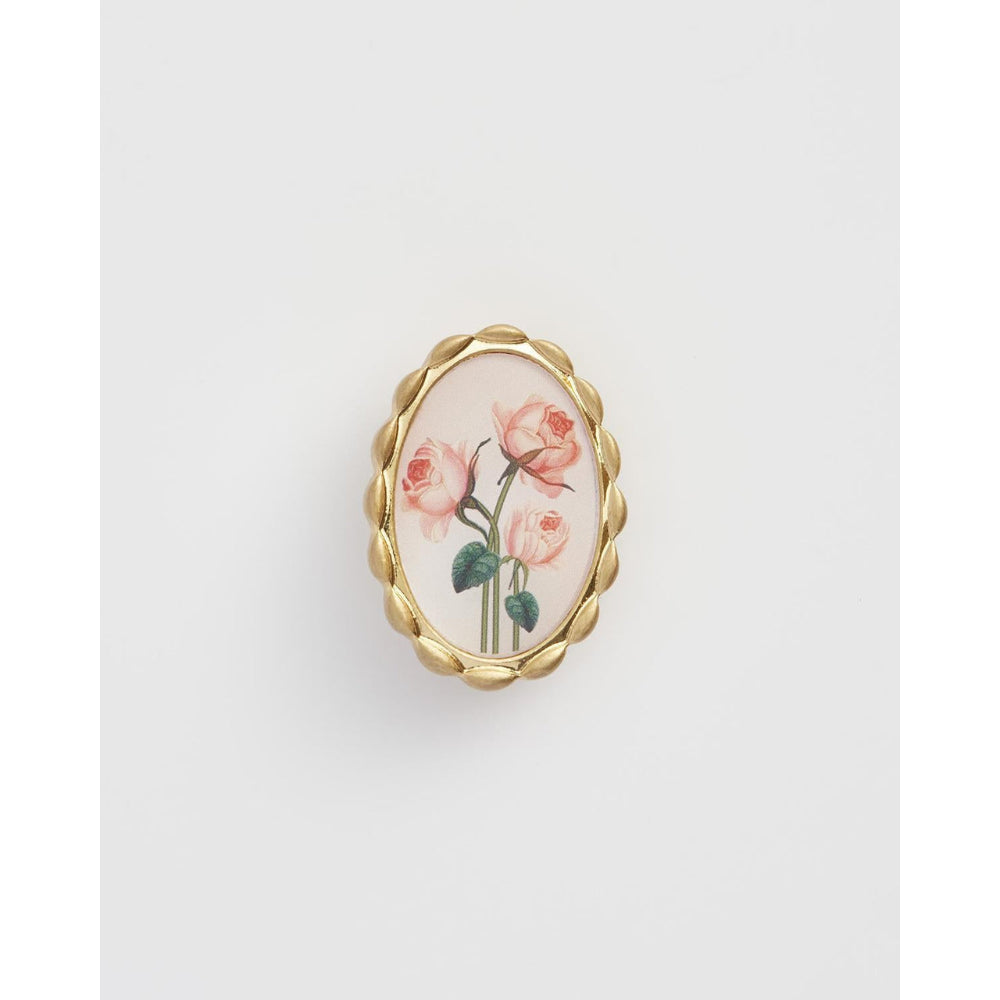 Framed Roses Brooch by Fable England 