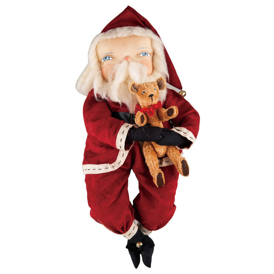 Freddy Santa Gathered Traditions Art Doll by Joe Spencer 