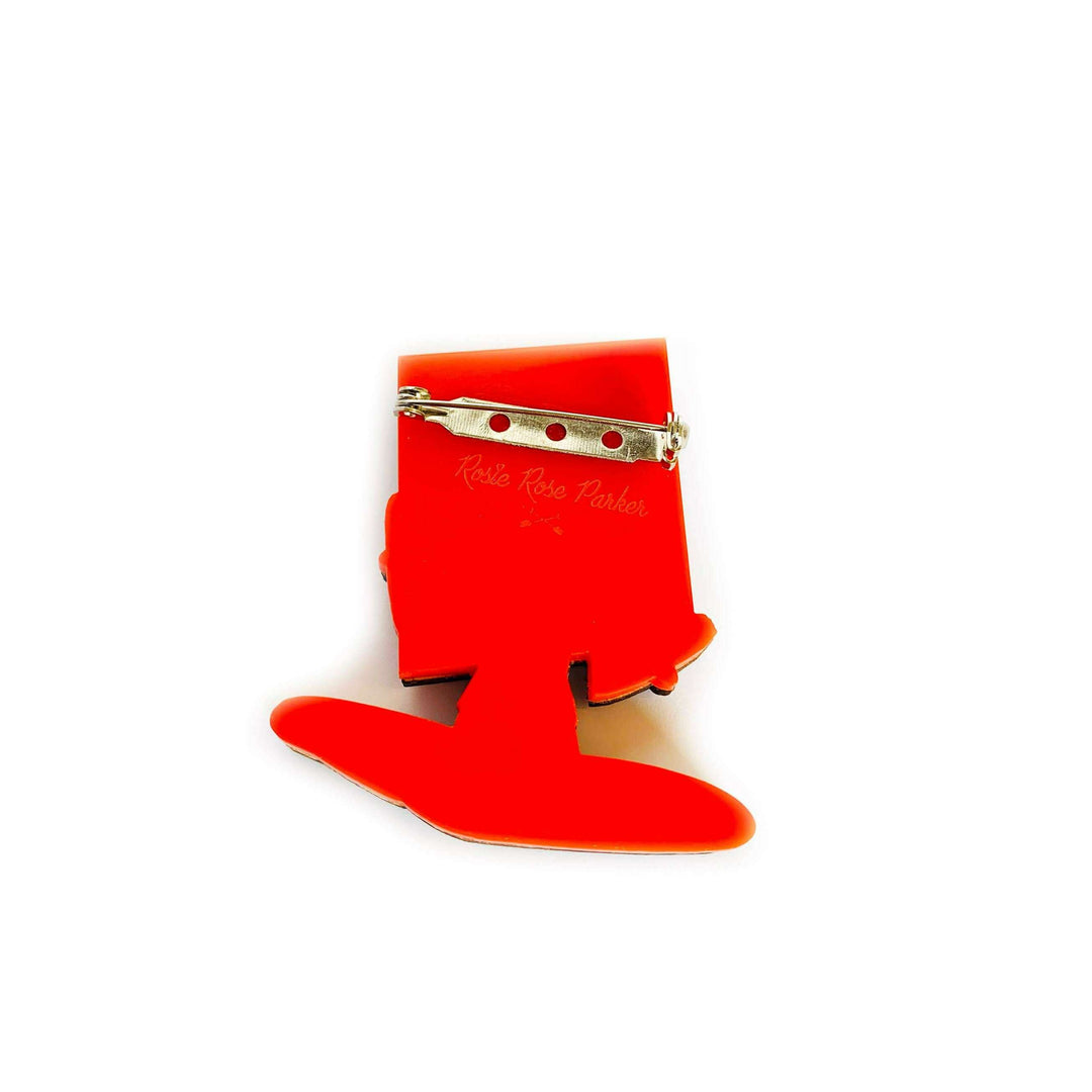 French Mime Girl Brooch by Rosie Rose Parker
