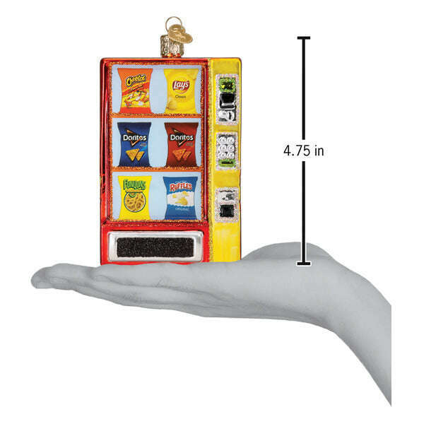 Old World Christmas Frito-Lay Vending Machine Blown Glass Ornament