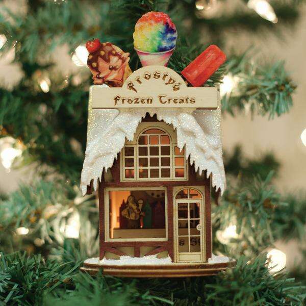 Old World Christmas Frosty's Treat Shop Light-Up Ornament
