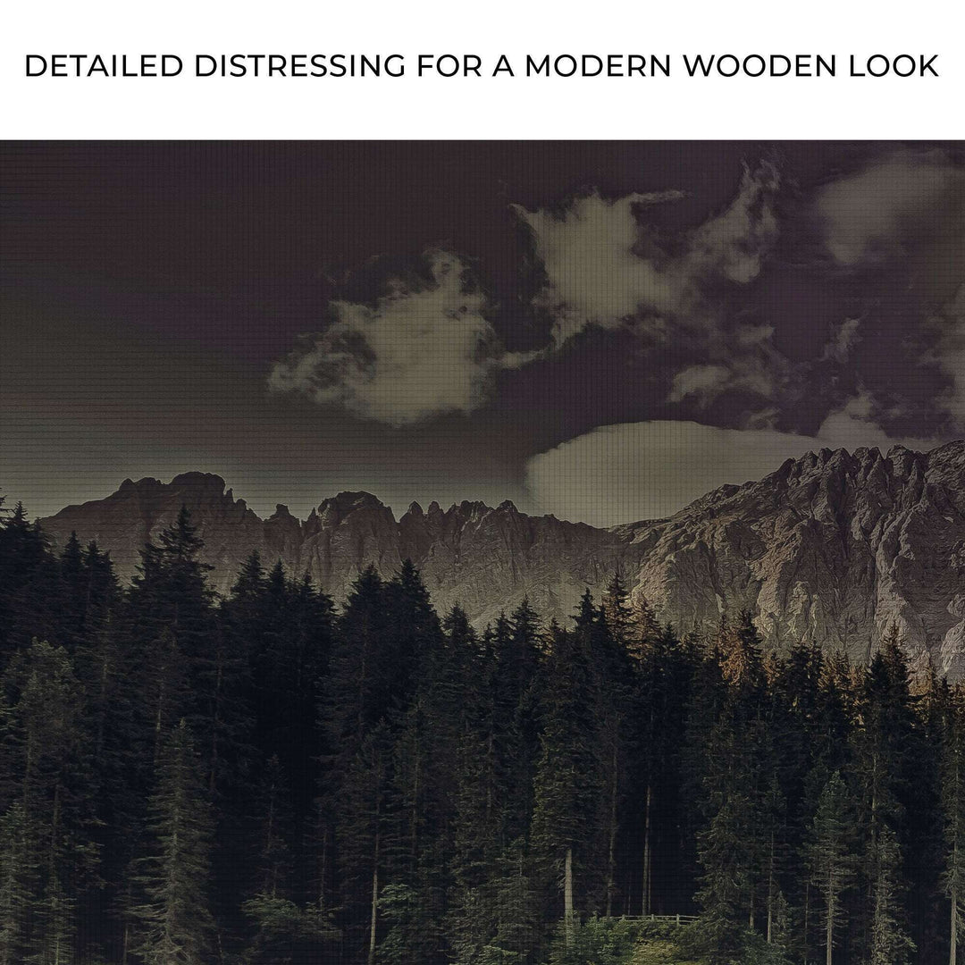Full Moon Setting Canvas Wall Art