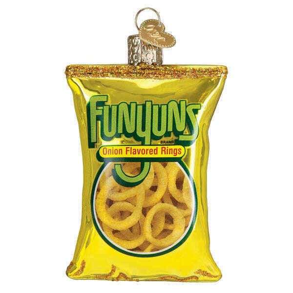 Old World Christmas Funyuns Blown Glass Ornament