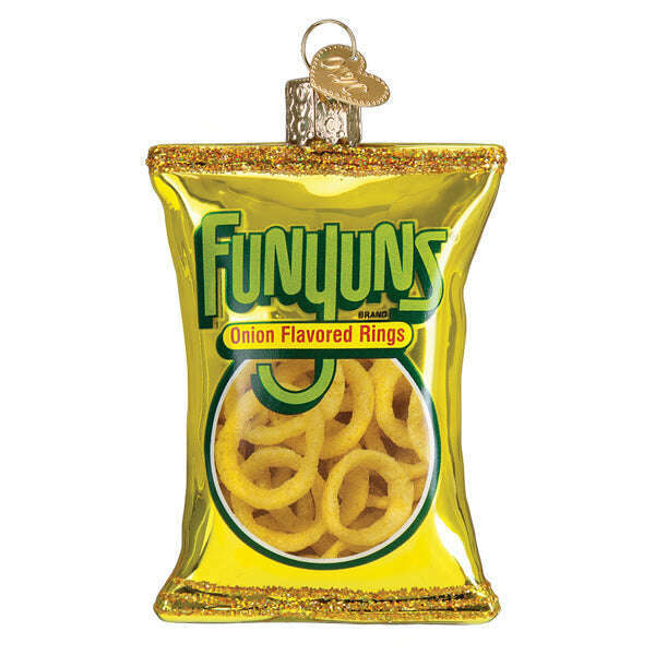 Old World Christmas Funyuns Blown Glass Ornament