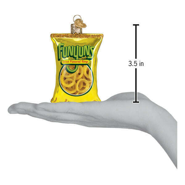 Old World Christmas Funyuns Blown Glass Ornament