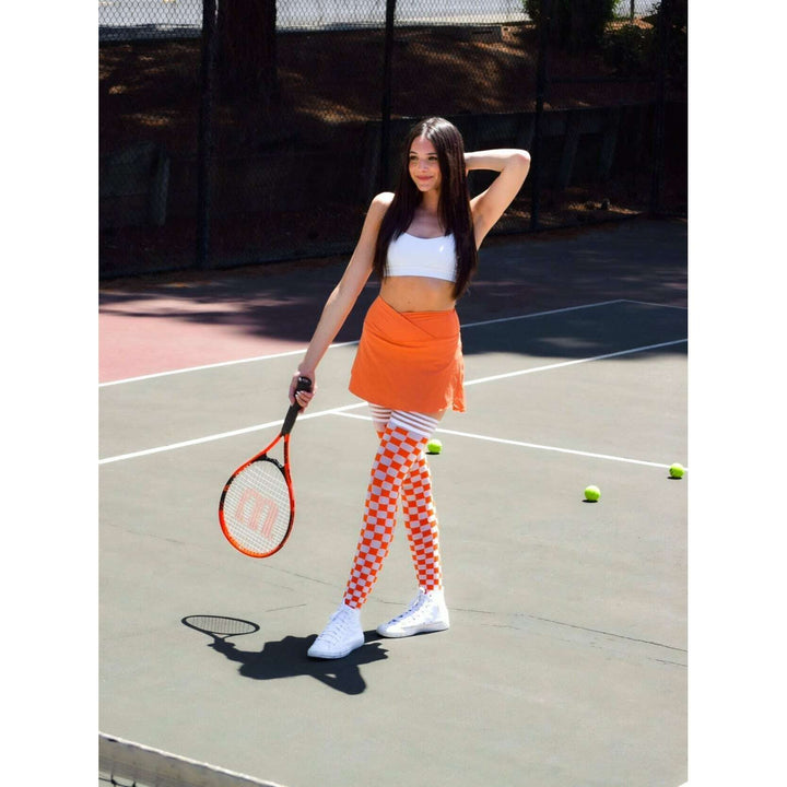 Game Day! - Orange & White Thigh-Highs