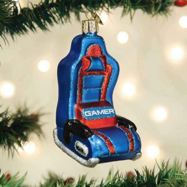 Old World Christmas Gaming Chair Blown Glass Ornament