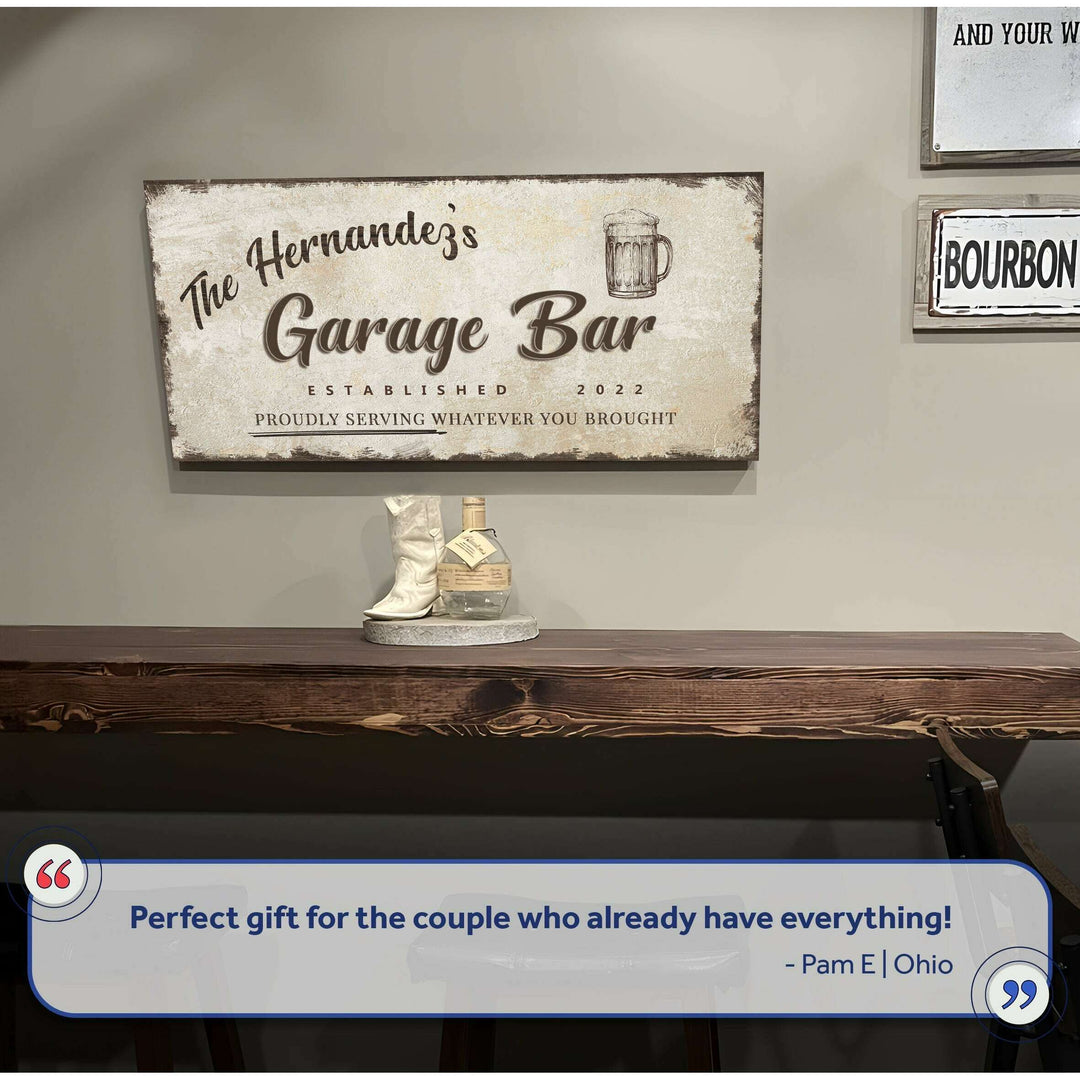 Garage Bar Sign VIII