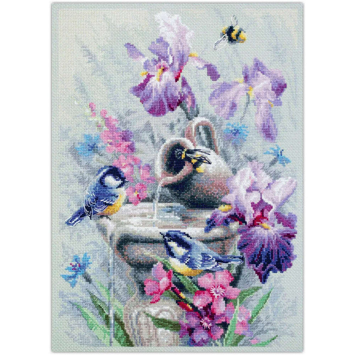 Garden Fountain 210-751 Counted Cross-Stitch Kit