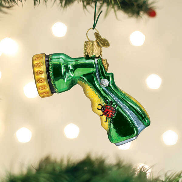 Old World Christmas Garden Hose Nozzle Blown Glass Ornament