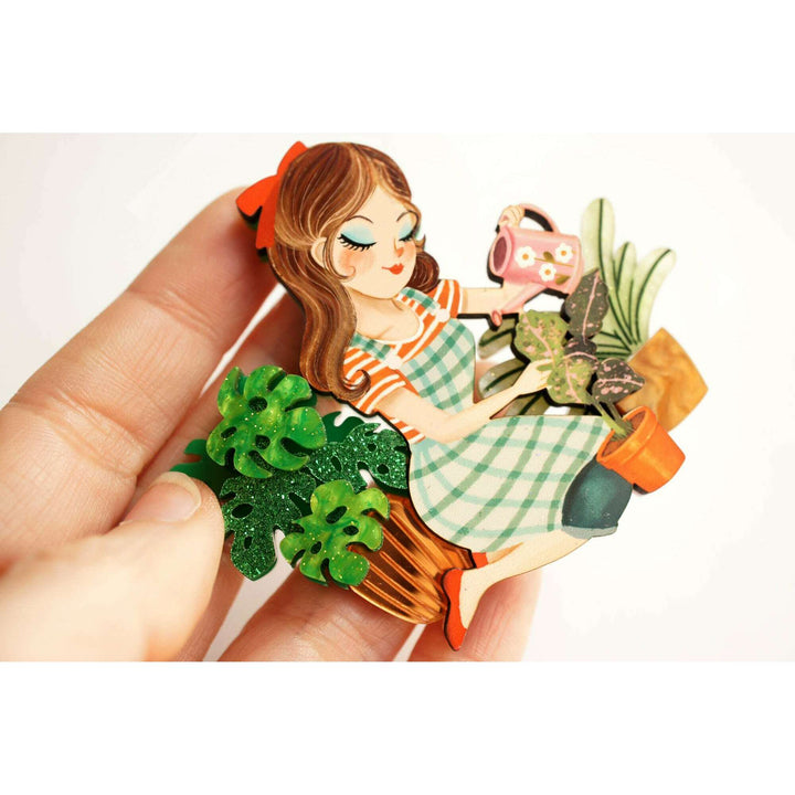 Gardener Girl Brooch – view 3