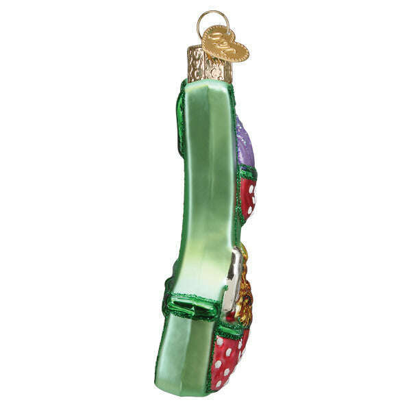 Old World Christmas Gardening Apron Blown Glass Ornament