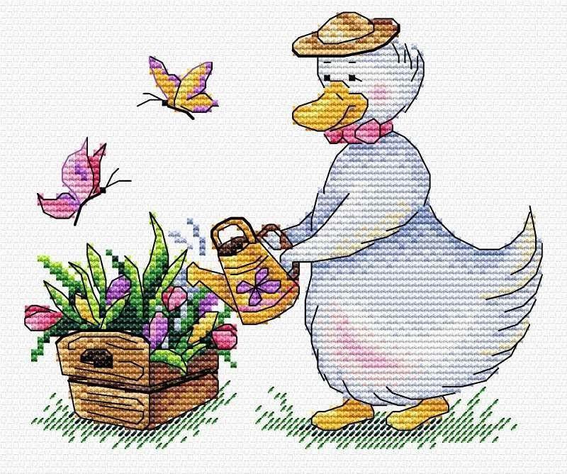 Gardening SM-439 Counted Cross Stitch Kit