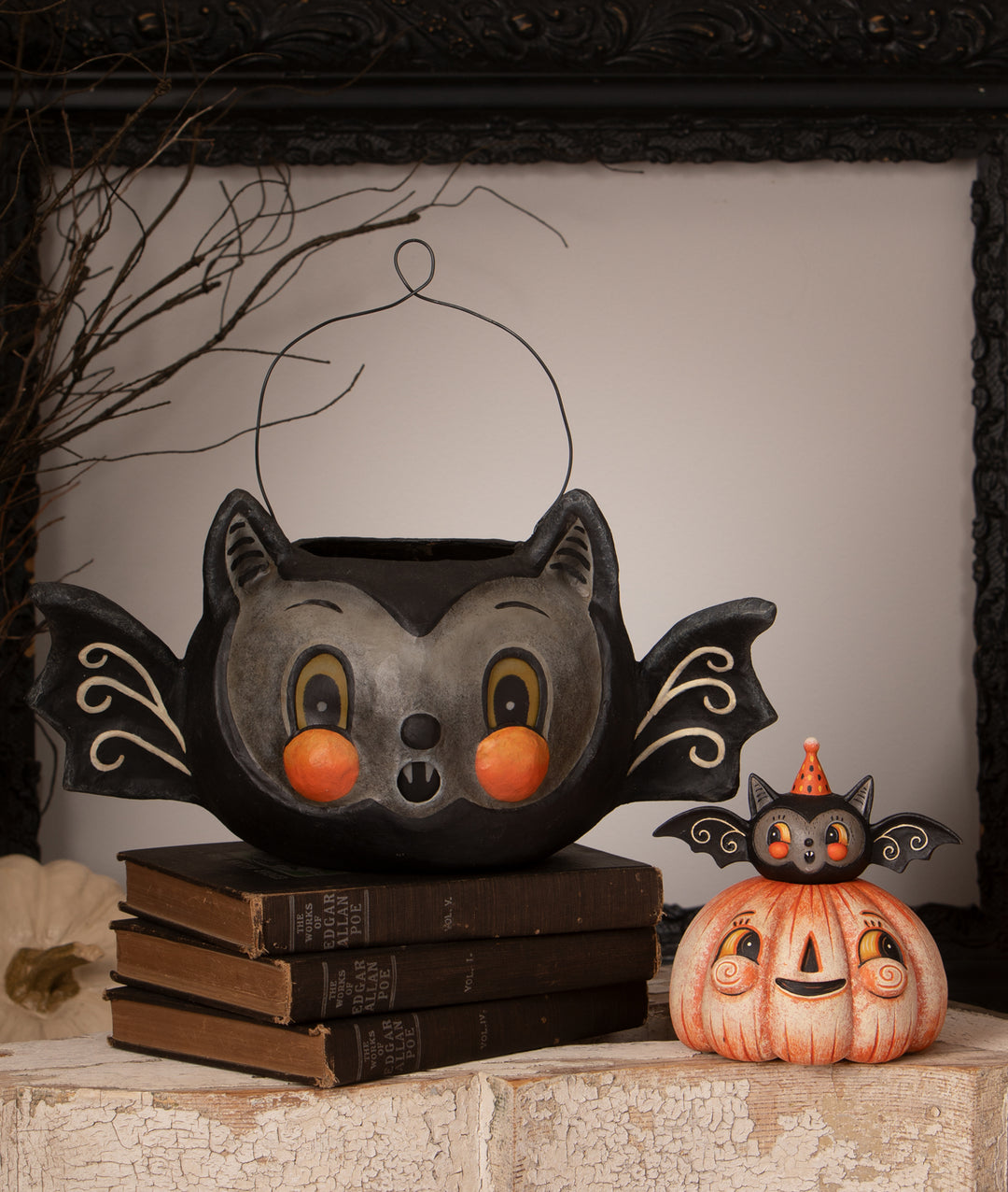 Squatty Pumpkin Batty by Bethany Lowe Designs, image 5
