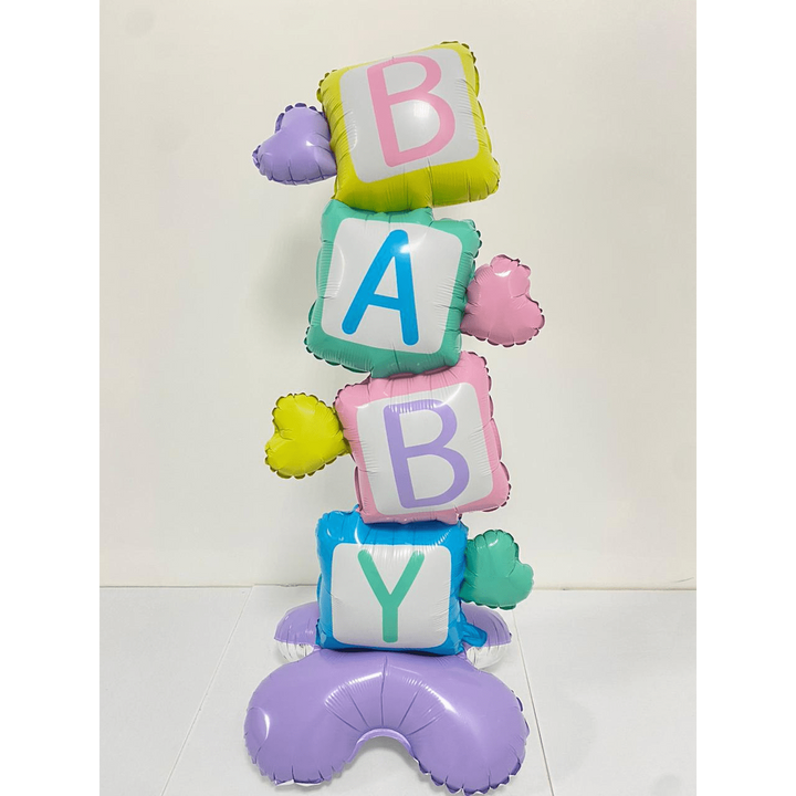 Gender Disclosure Standing Foil Balloon Decoration F07M1-4