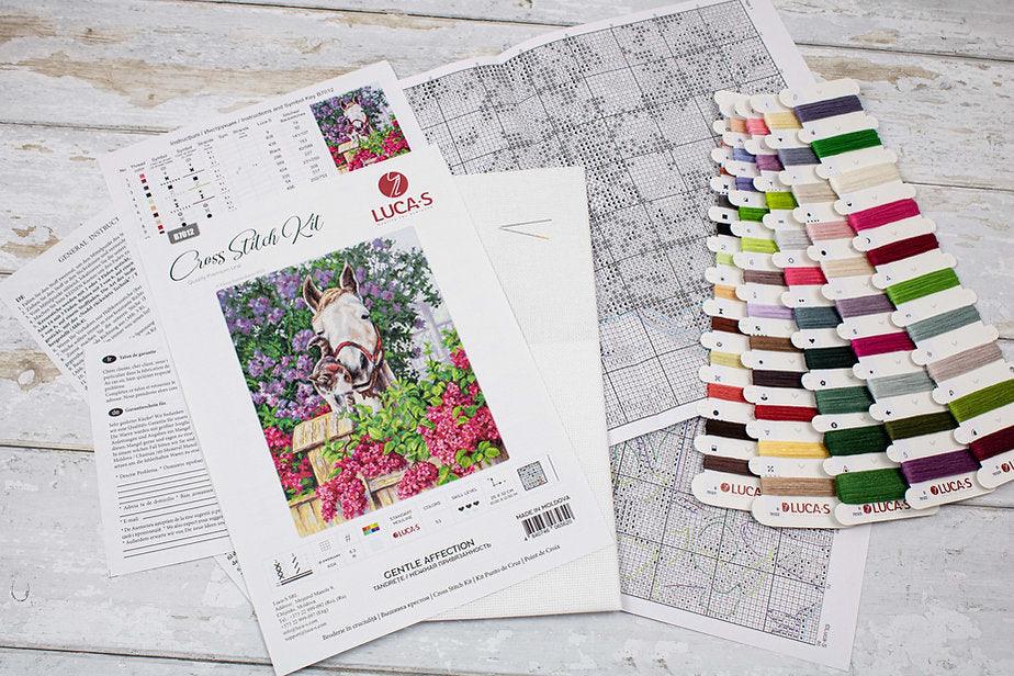 Gentle Affection B7012L Counted Cross-Stitch Kit