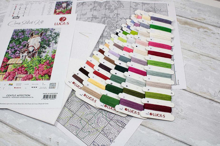 Gentle Affection B7012L Counted Cross-Stitch Kit