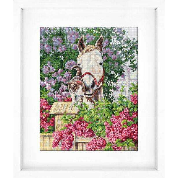 Gentle Affection B7012L Counted Cross-Stitch Kit