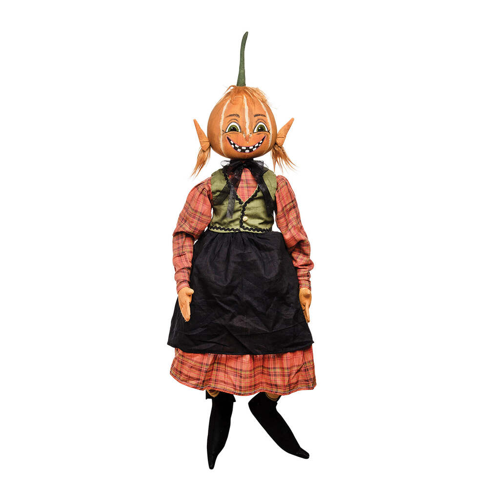 Georgette Pumpkin Girl Gathered Traditions Art Doll by Joe Spencer 