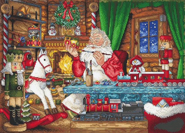 Getting ready for the Christmas L8074 Counted Cross Stitch Kit