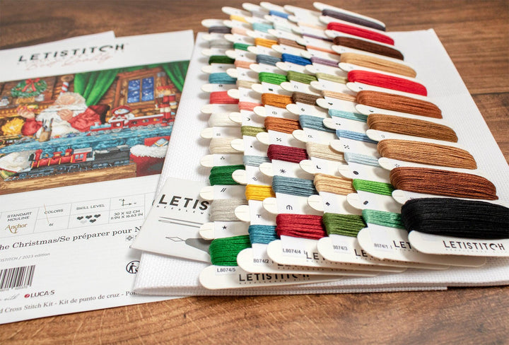 Getting ready for the Christmas L8074 Counted Cross Stitch Kit